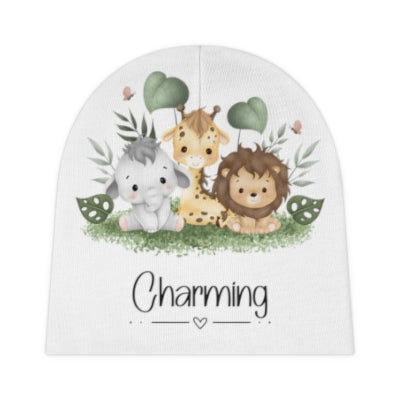 Charming Baby Beanie - Cute and Comfortable Jungle Animals Infant Hat